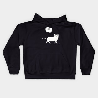 Cat saying No Kids Hoodie